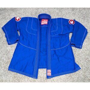 Brazilian Jiu Jitsu Gi Gold BJJ Aeroweave Size A2 Blue MMA Top Cotton